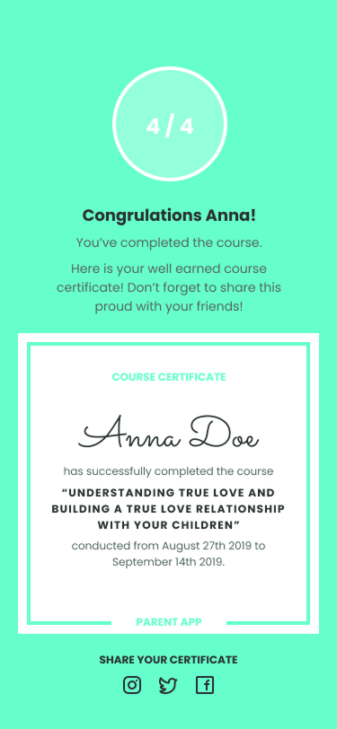 Cross-selling other courses